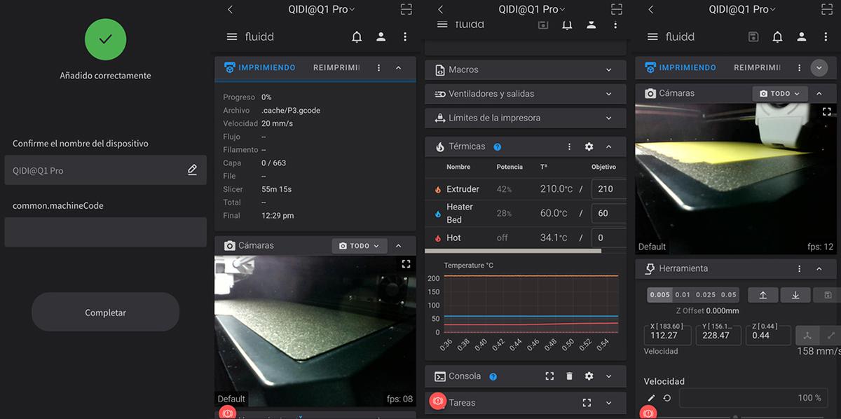 Aplicación móvil y Slicer