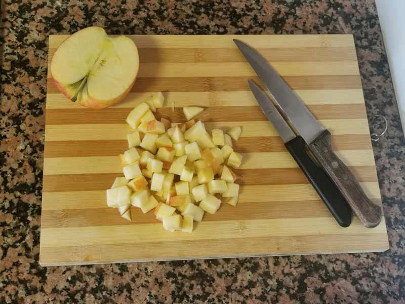 Trocear manzanas