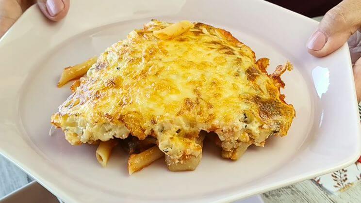 Macarrones con costra