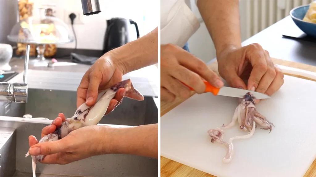 como limpiar calamar