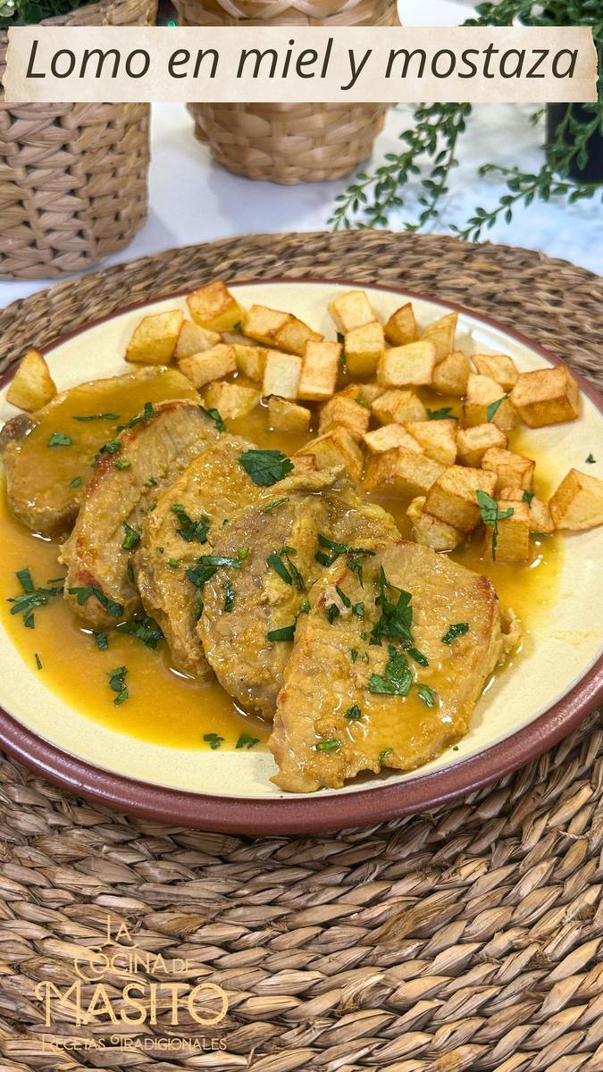 Lomo de cerdo en salsa de miel y mostaza La cocina de Masito