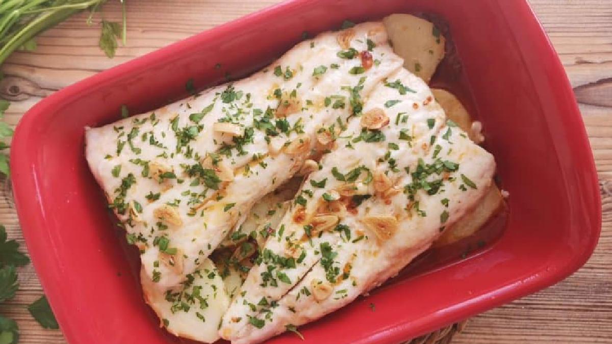 receta de merluza al horno