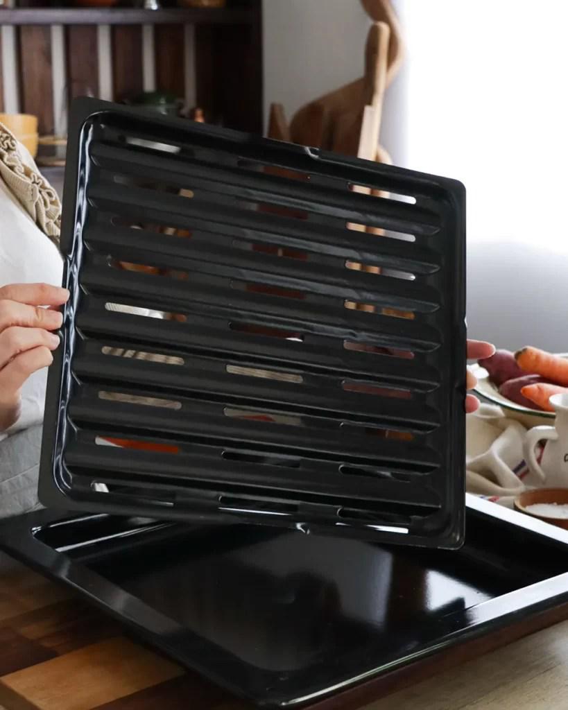 fuente para horno con rejilla