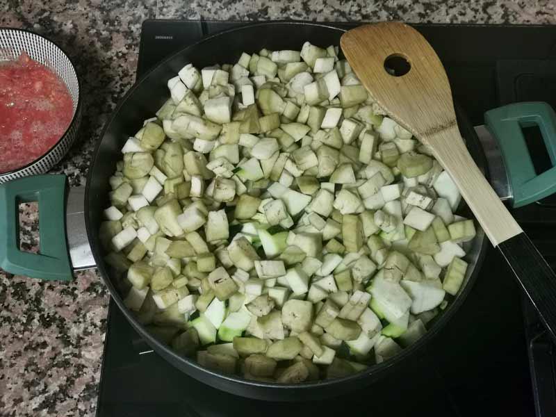 Berenjena y calabacin