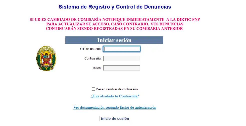 SIDPOL Sistema de Registro y Control de Denuncias