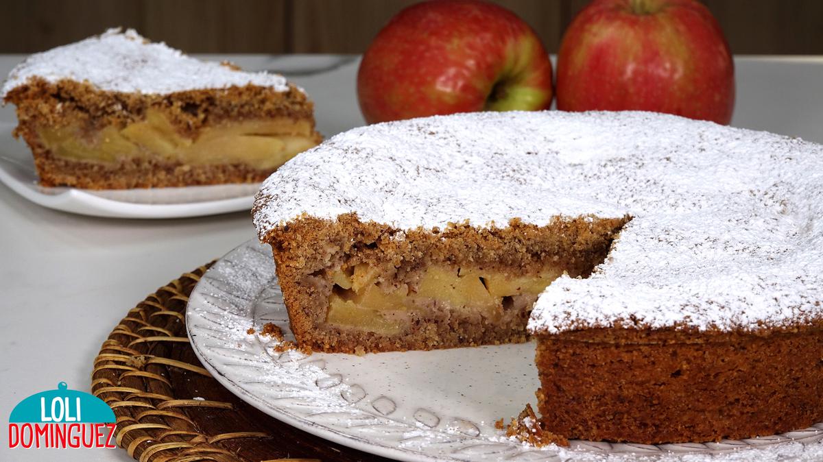 TARTA DE MANZANA Y ALMENDRAS. Increíblemente deliciosa, la combinación de ingredientes hace que esta tarta sea diferente y absolutamente deliciosa, queda jugosa y con una textura que se deshace a cada bocado