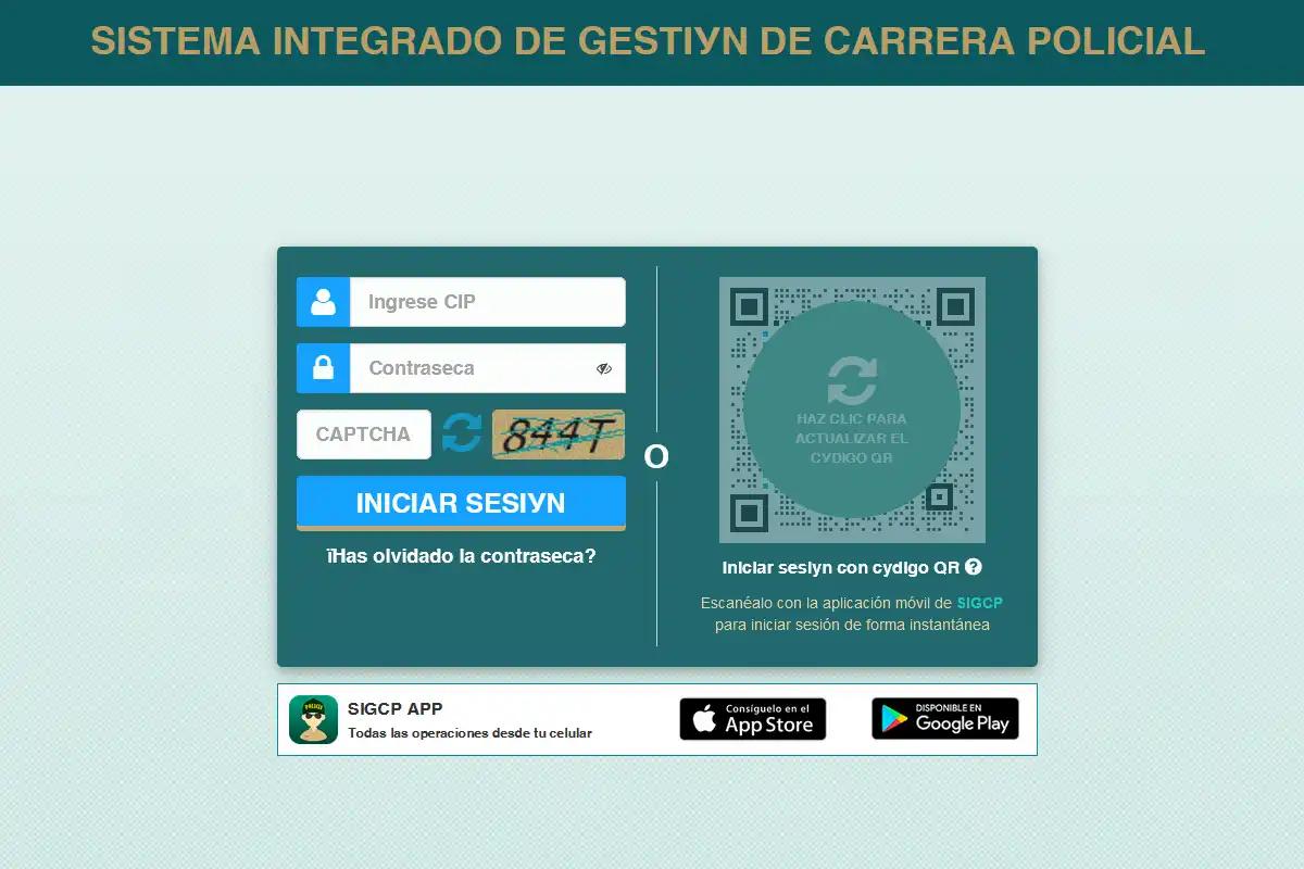 SIGCP Sistema Integrado de Gestión de Carrera Policial