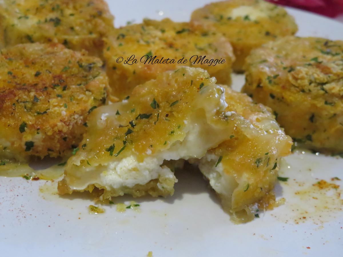 Bocaditos de queso brie en airfryer