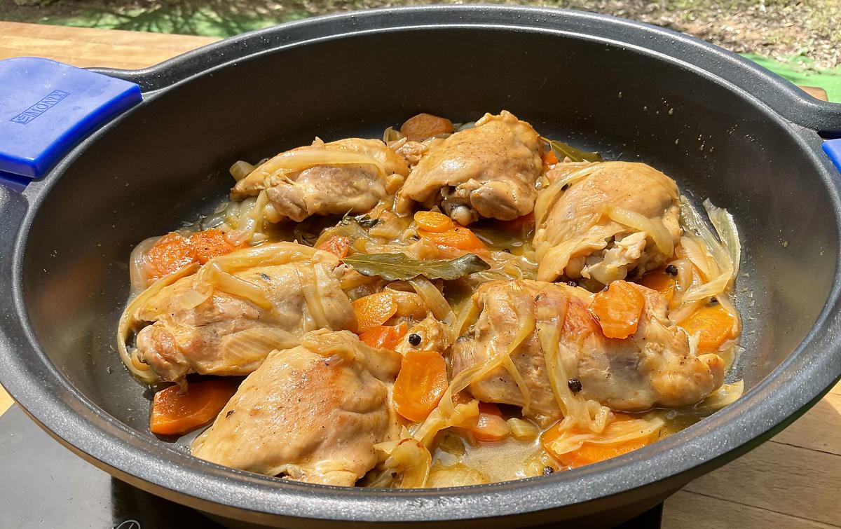 POLLO en SEMI ESCABECHE se cocina solo y está Riquísimo