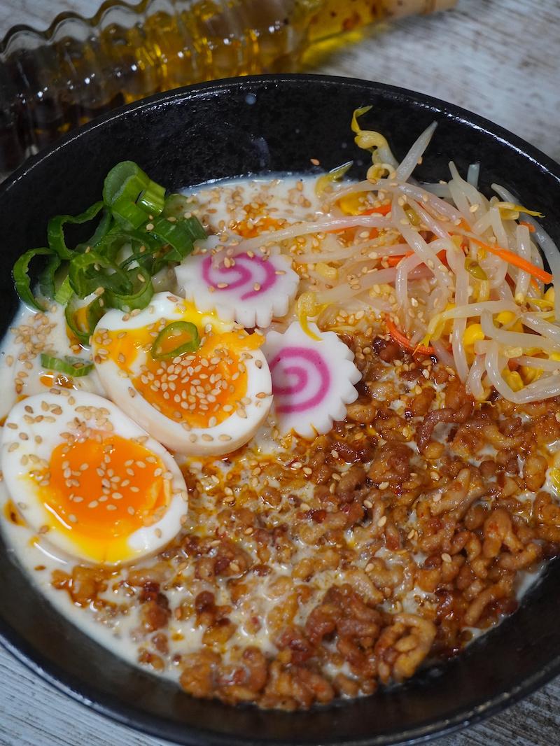 Receta japonesa de tan tan ramen o tan tan men