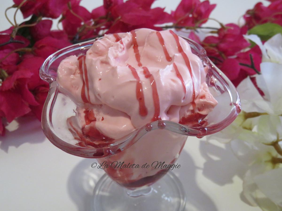 Helado de fresa