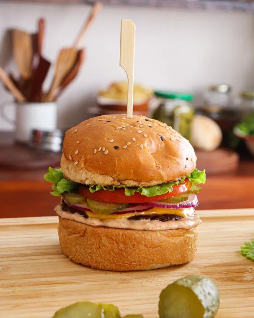 hamburguesa de carne casera