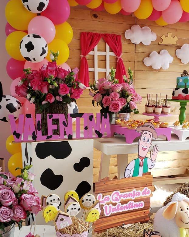 Como decorar mesa de dulces granja de zenon