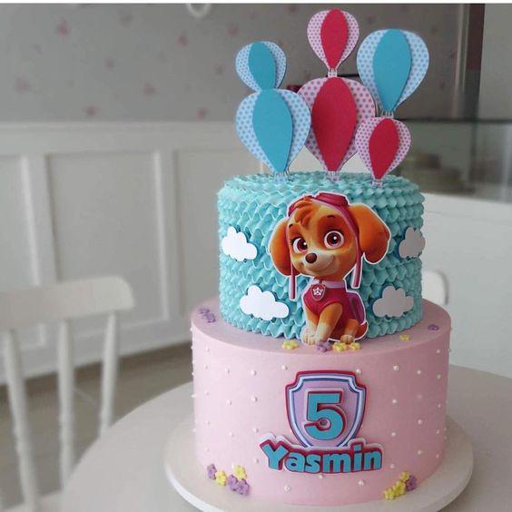 Pasteles de paw patrol para niña