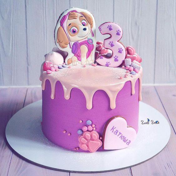 Pasteles de paw patrol para niña