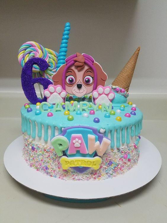 Pasteles de paw patrol para niña