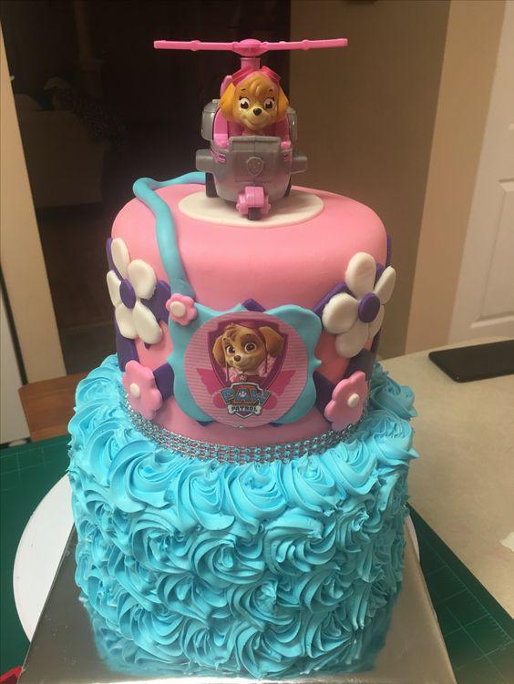 Pasteles de paw patrol para niña