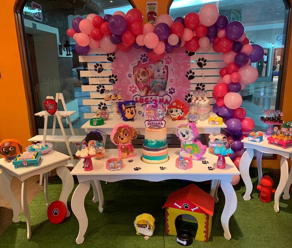 ideas para fiesta de paw patrol para niña