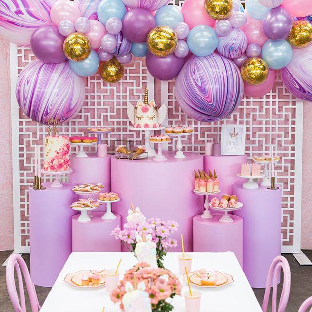 Fiesta 1 año para niña tematica de unicornio