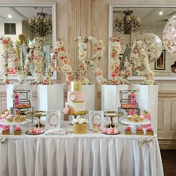 Fiesta y Bautizo para celebrar el primer año de una niña