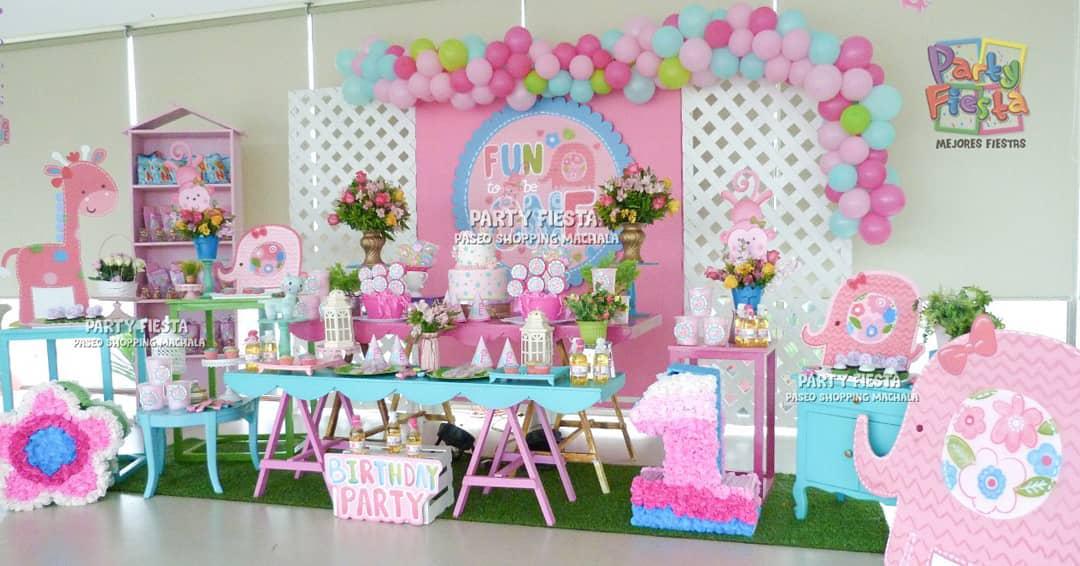 como decorar fiesta de niña 1 año