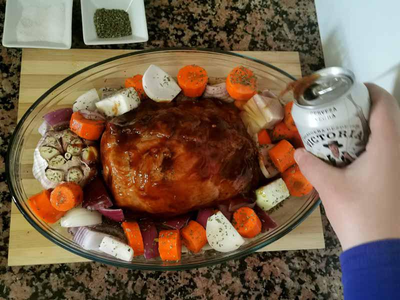 Cubre verduras con cerveza