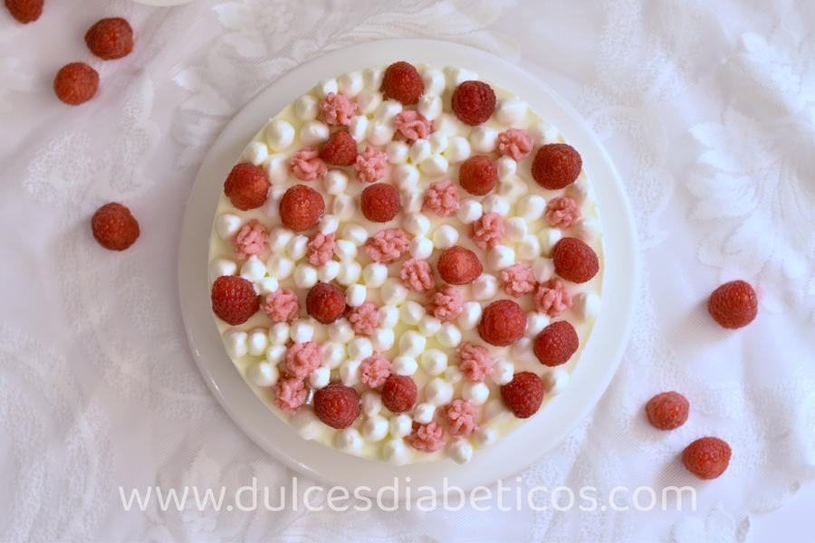 tarta de panna cotta decoracion