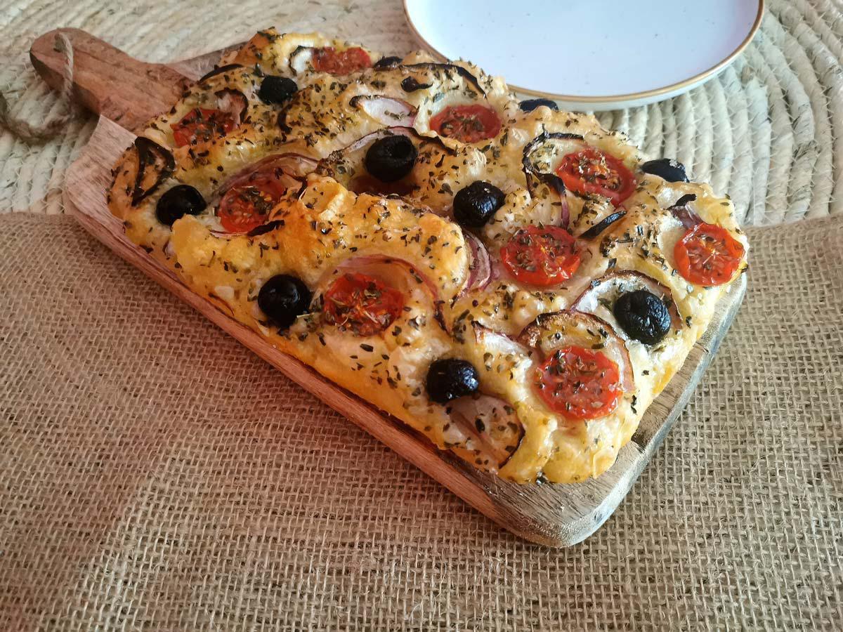 Receta de focaccia casera italiana