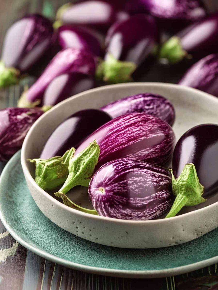 Berenjenas fritas en freidora de aire