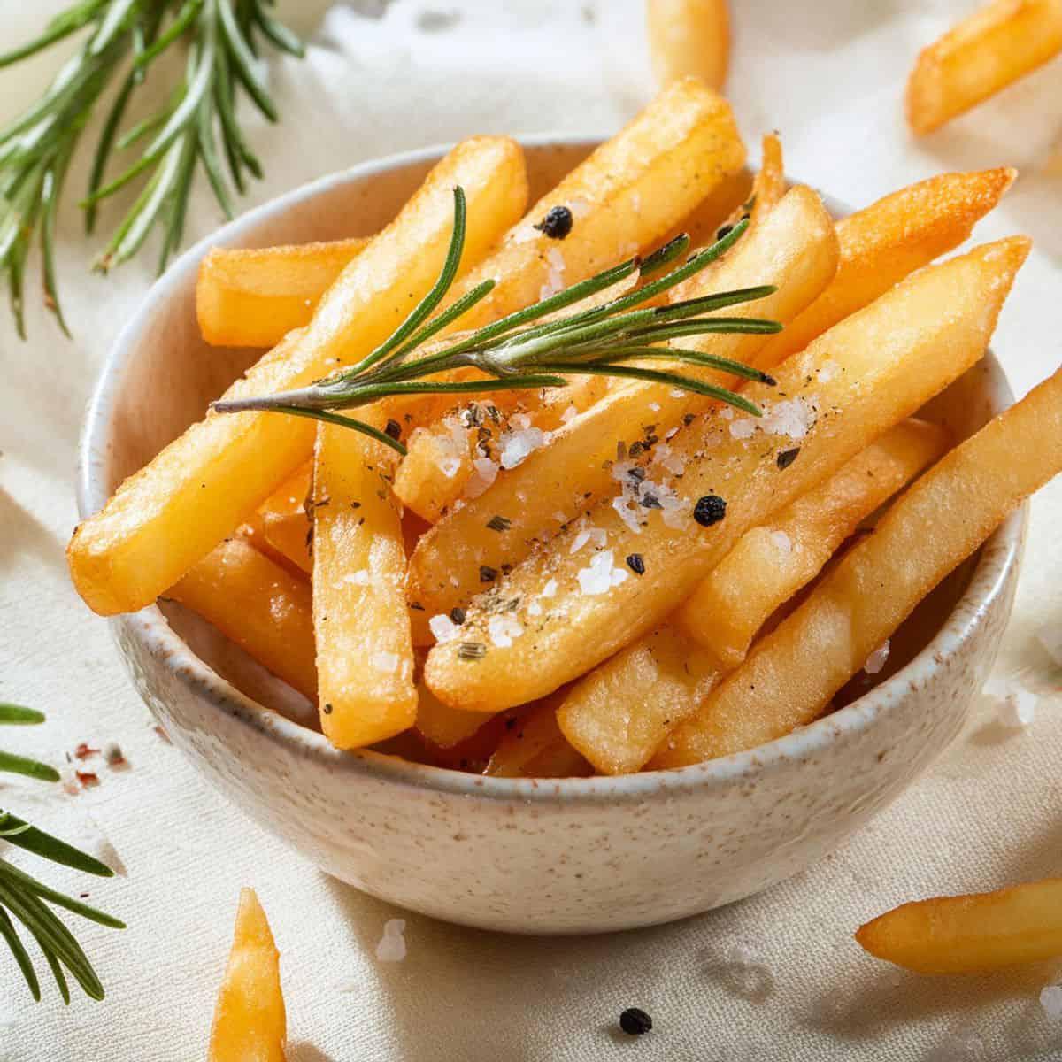 patatas fritas congeladas en freidora de aire