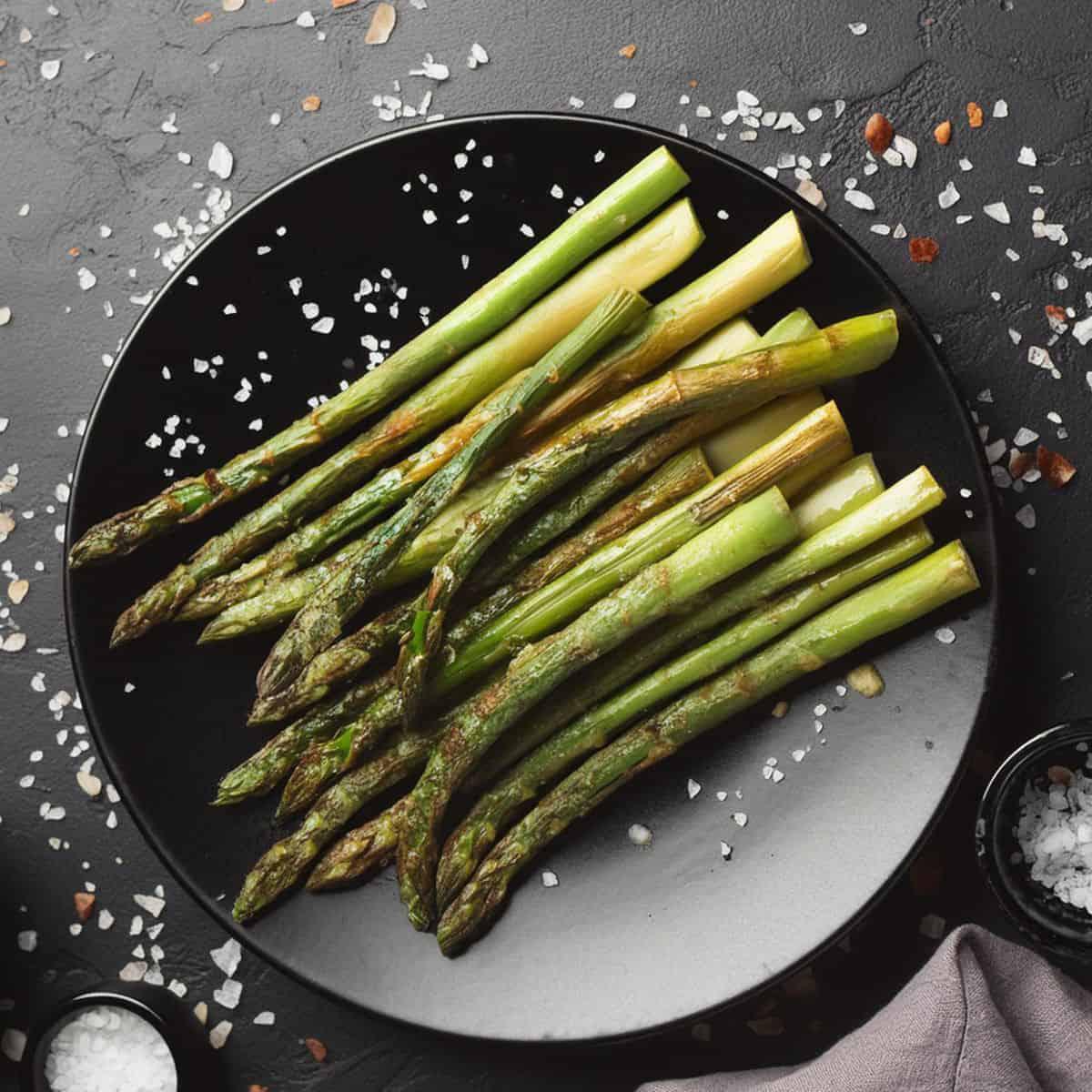 espárragos trigueros en freidora de aire