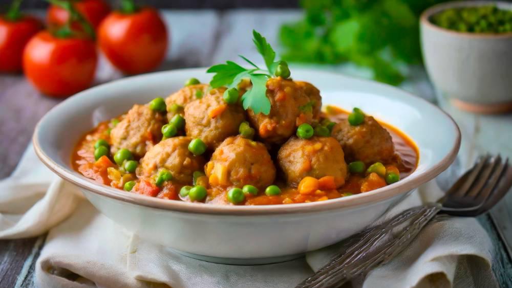 receta facil de albondigas a la jardinera