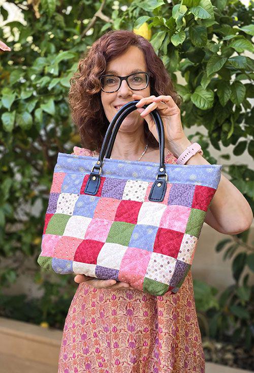 Bolso cuadros patchwork