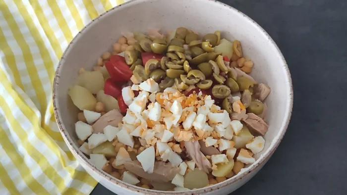 receta de ensalada garbanzos paso 2