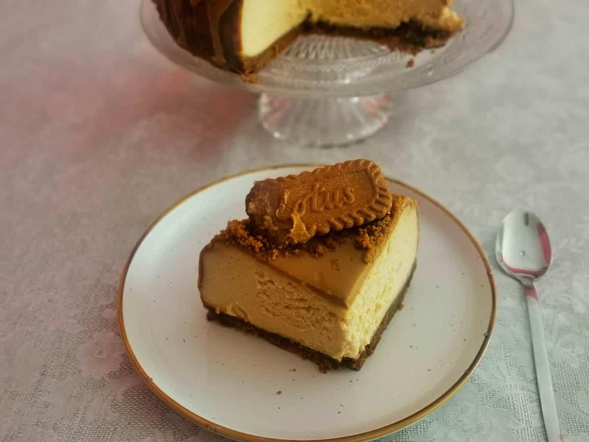 Receta de tarta de queso con galletas Lotus