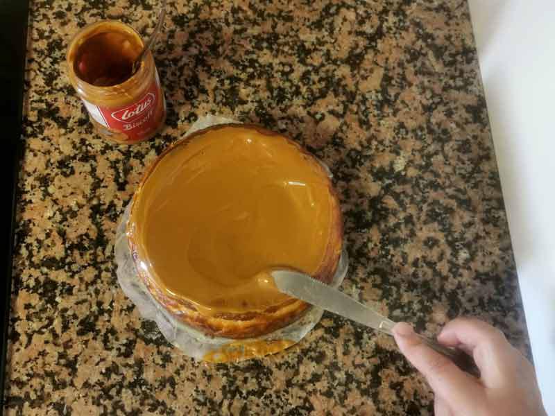 Crema lotus por encima