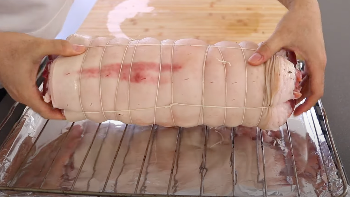 cocinar porchetta horno