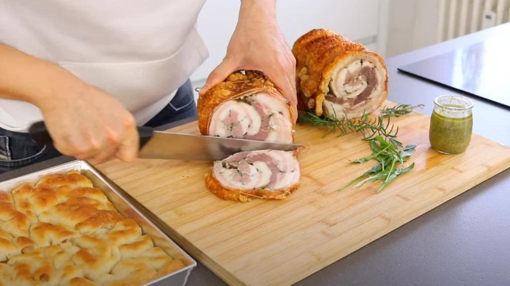 porchetta crujiente horno casa