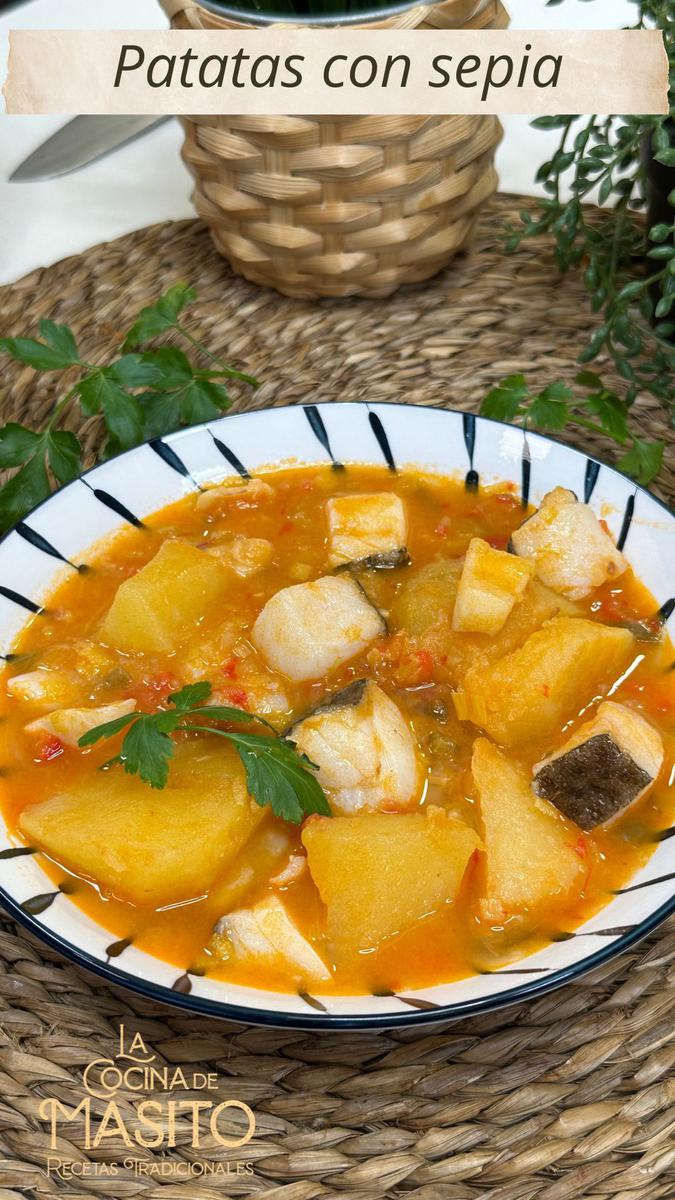 Patatas con sepia y bacalao La cocina de masito