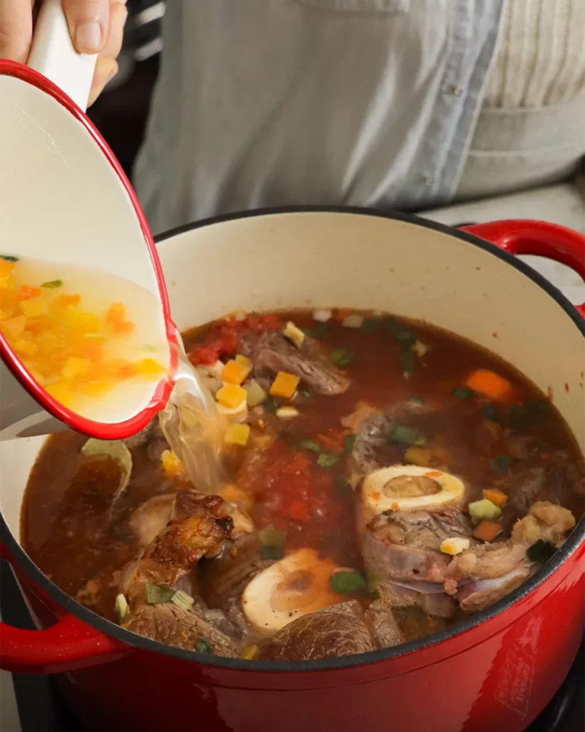 caldo en osobuco