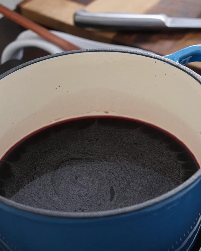 vino especiado para peras al vino