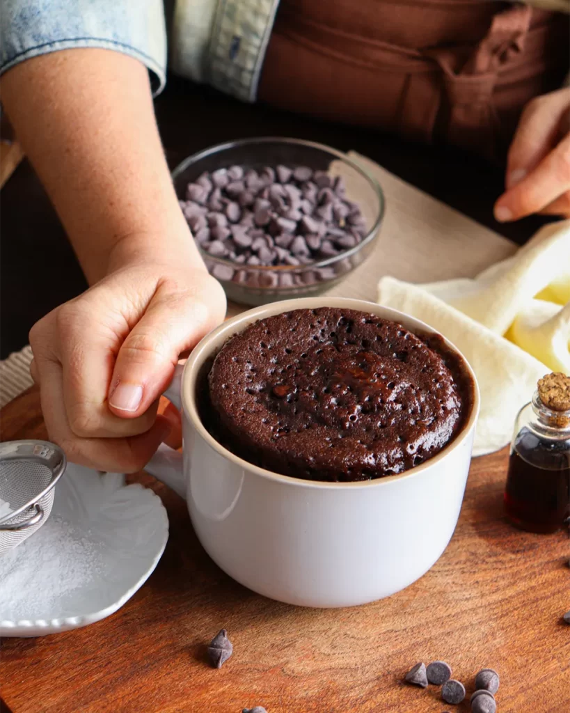 mug cake torta en taza dre chocolate