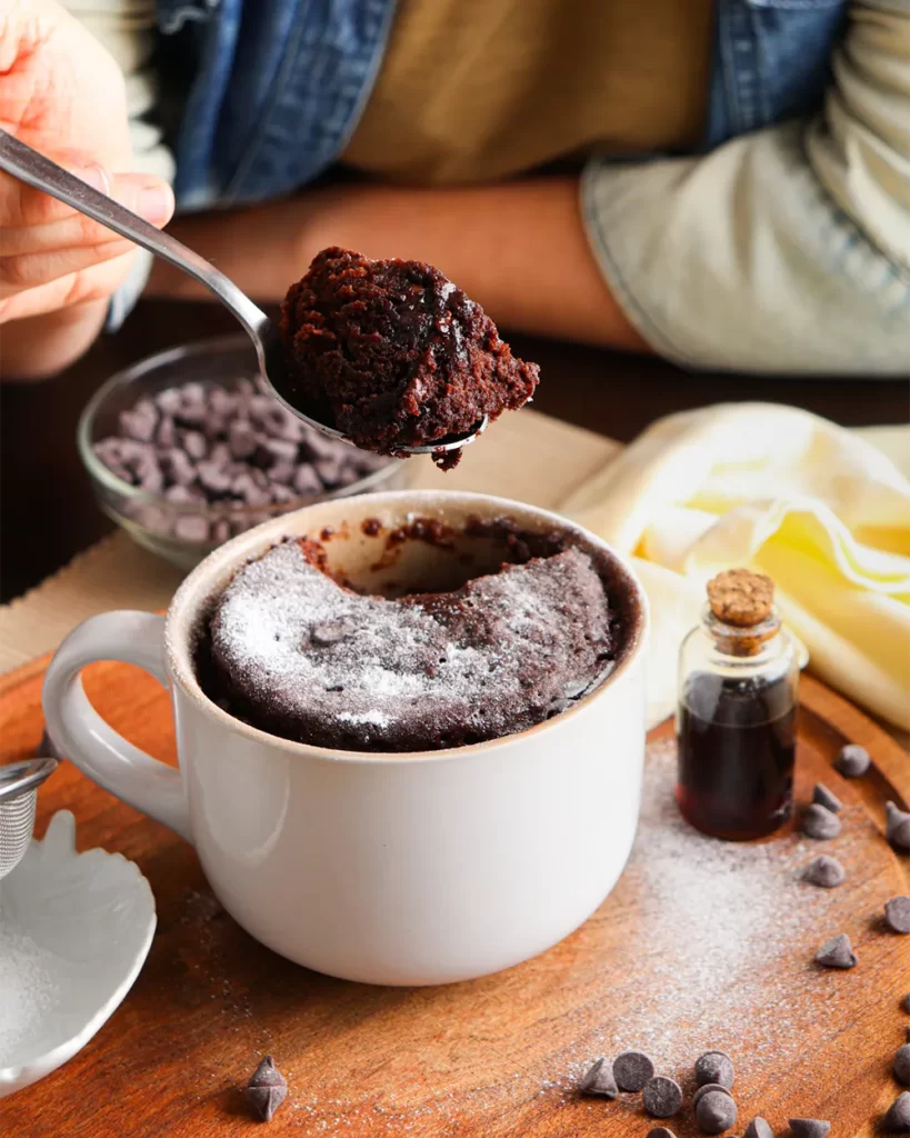 mug cake torta en taza dre chocolate