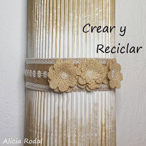 Vamos a transformar un porta bolsas de plástico o dispensador de bolsas plásticas de compras, en un hermoso paragüero.