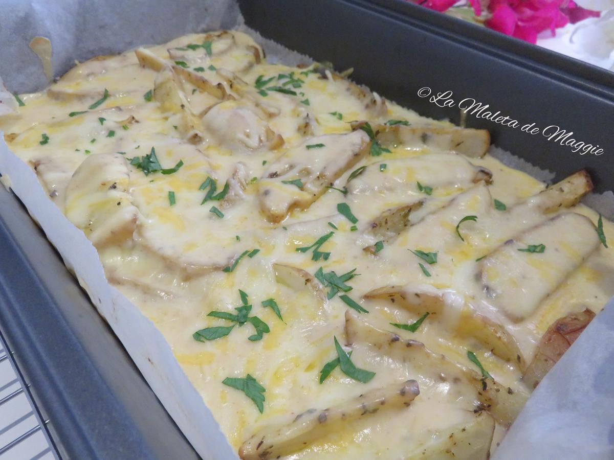 Patatas a los 4 quesos