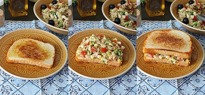 sandwich aguacate pollo