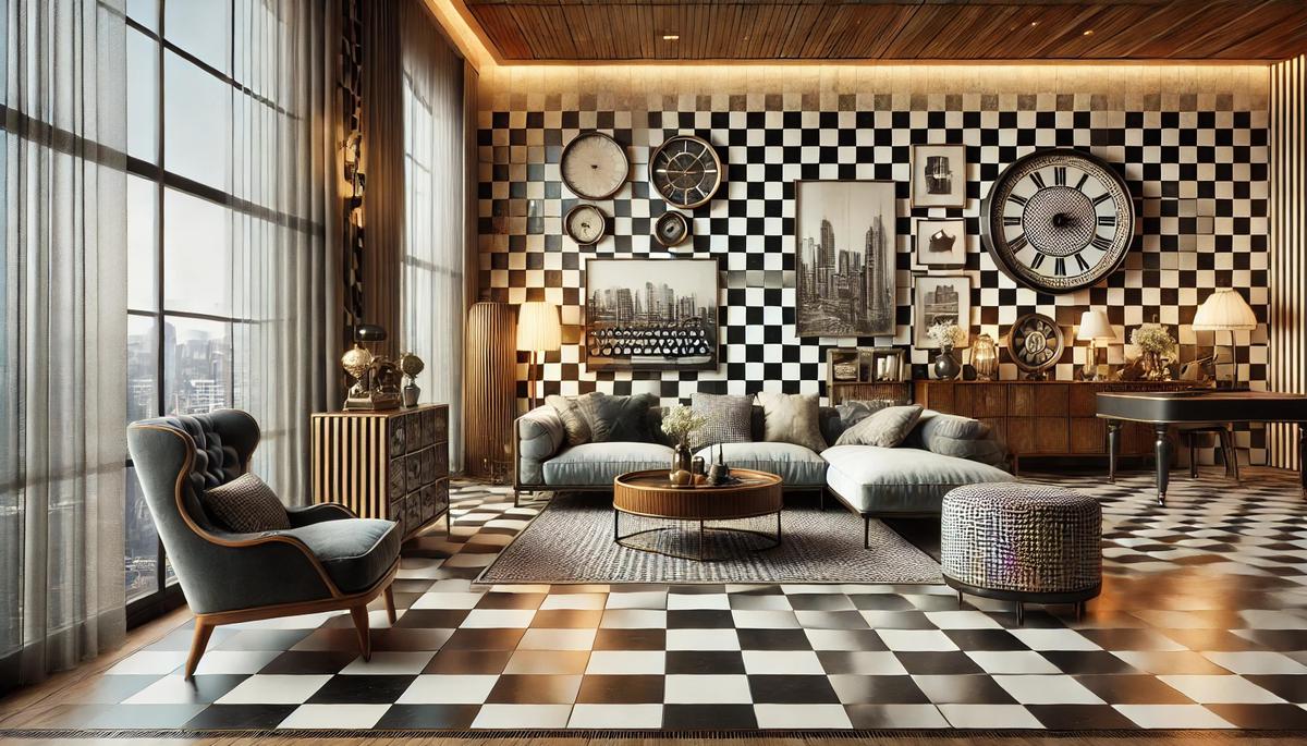 El estampado de damero