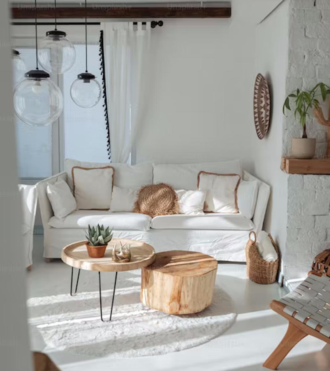 decorar con un tocon de arbol