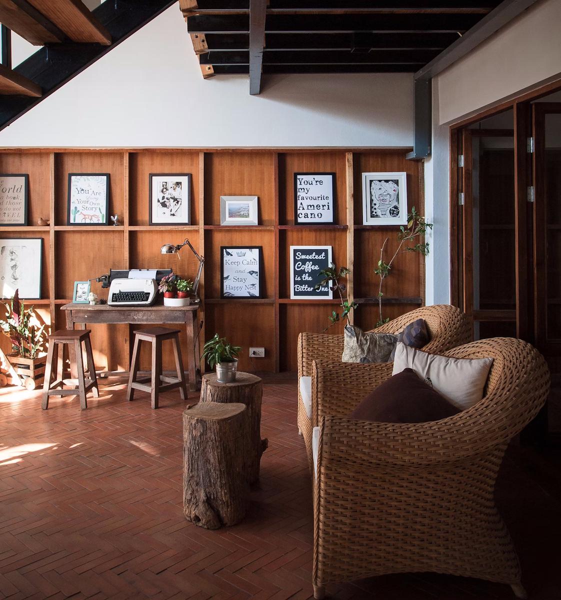 decorar con un tocon de arbol