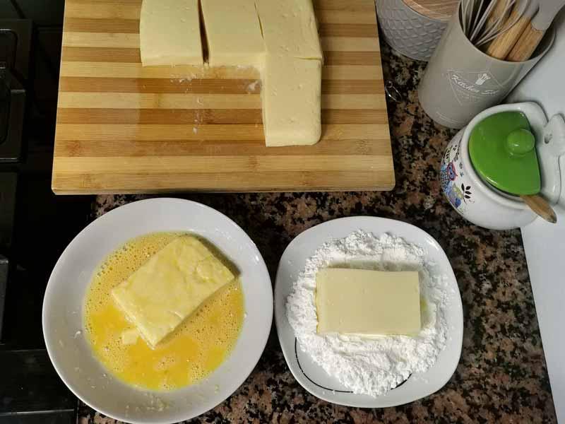 Rebozar por maicena y huevo batido